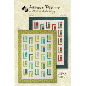 Atkinson Designs URBAN CABIN Quilt Quilting Pattern | Geometric ATK-151